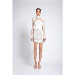 Zhivago raise your hand mini dress white US2